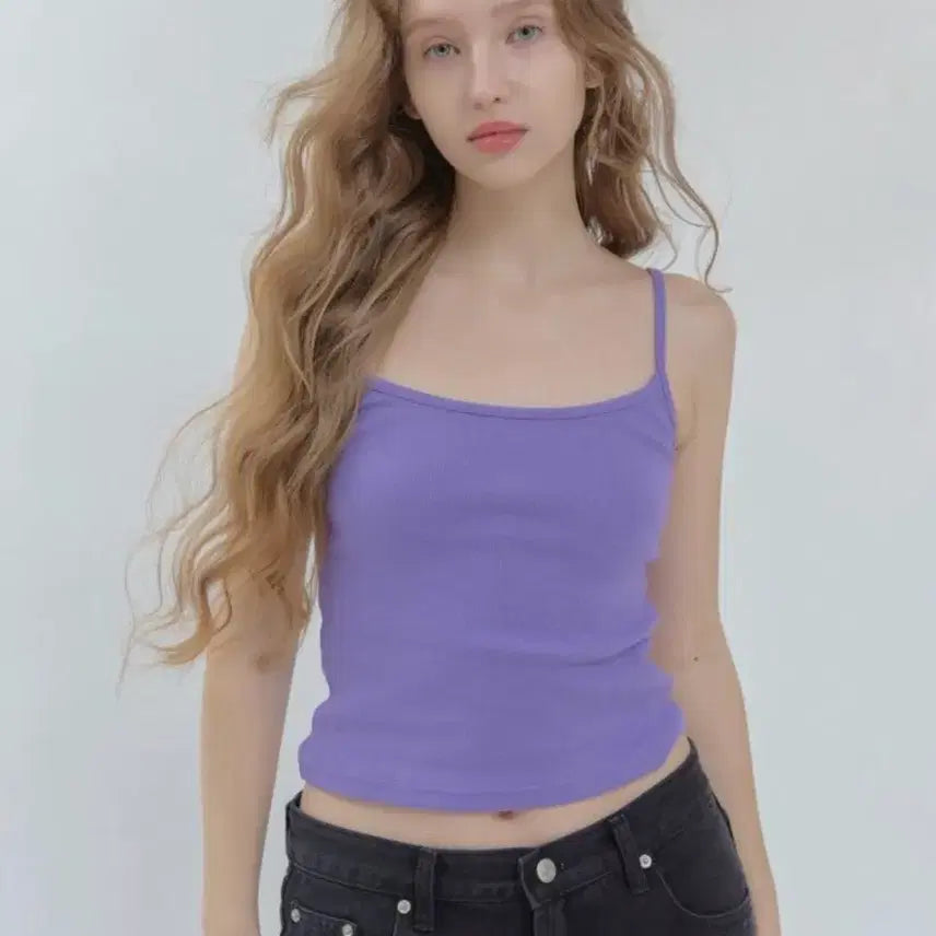 [BUNJANG] HEDERMENT Day Sleeveless Top Purple / (새상품) 헤더먼트 데이 슬리브리스 나시
