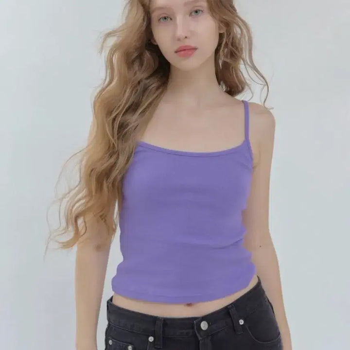 [BUNJANG] HEDERMENT Day Sleeveless Top Purple / (새상품) 헤더먼트 데이 슬리브리스 나시
