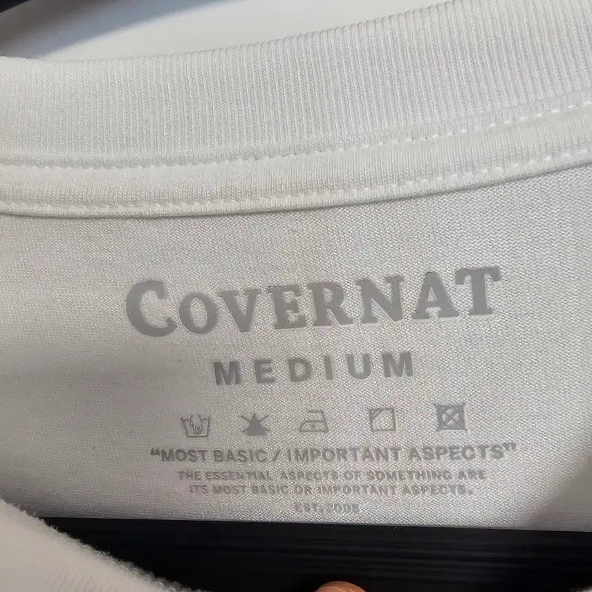 [BUNJANG] Covernat White Short Sleeve T-Shirt M / 커버낫 화이트 반팔 티셔츠 M (남녀공용)