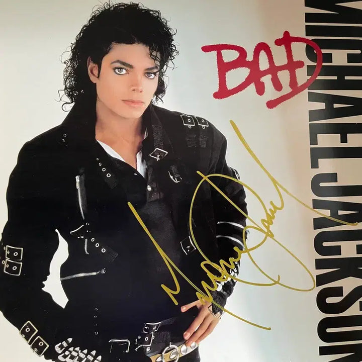 [BUNJANG] Michael Jackson "Bad" US First Press LP Autographed / 마이클 잭슨 친필싸인 Bad 미국 초판 LP