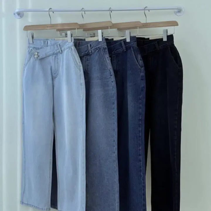 [BUNJANG] ModiFit Two-Button Wide Pants (Blue Tones) / [미개봉 새상품]모디핏 투버튼 와이드팬츠(중청,연청,진청)