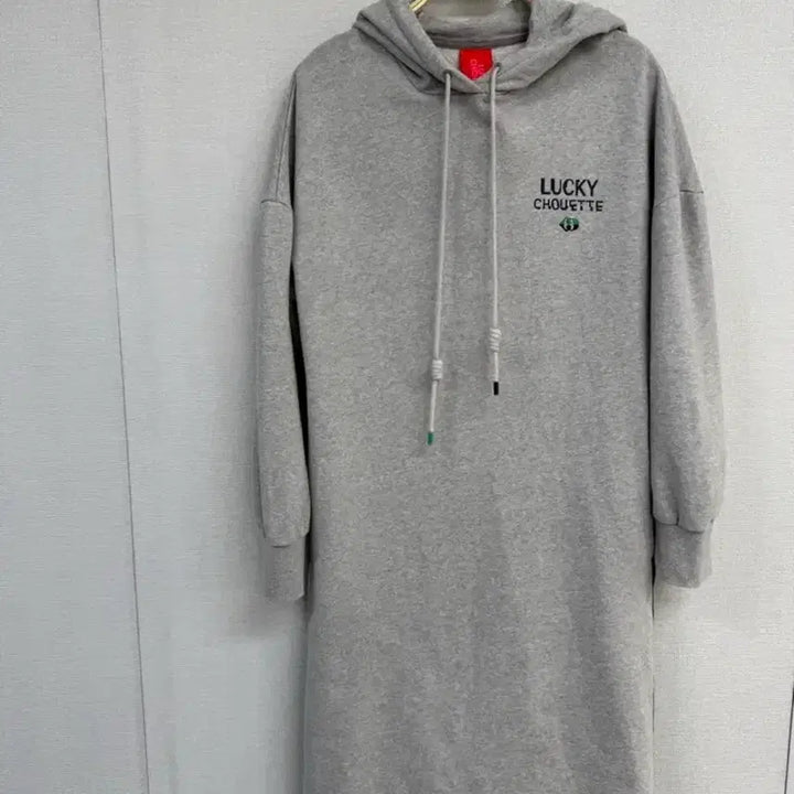 [BUNJANG] Lucky Chouette Grey Hooded Long Dress / 럭키슈에뜨 후드롱원피스