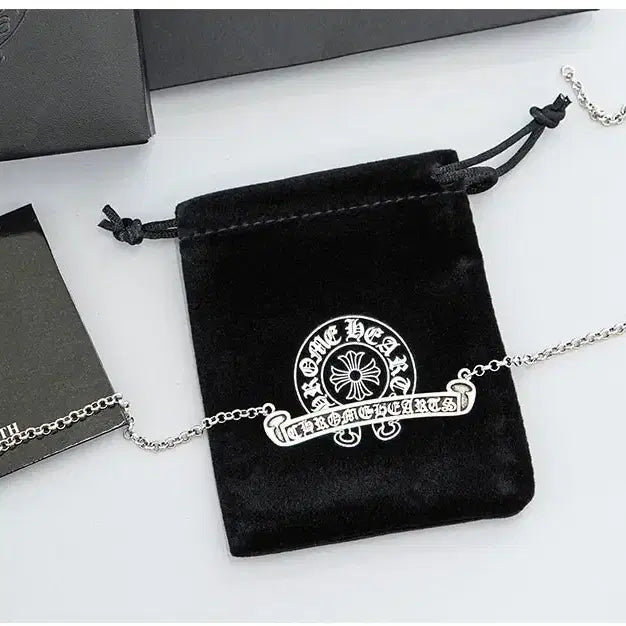 [BUNJANG] Chrome Hearts Scroll Label Necklace / [Chrome Herts] 크롬하츠 남여공용 스크롤 라벨 일체형 목걸이