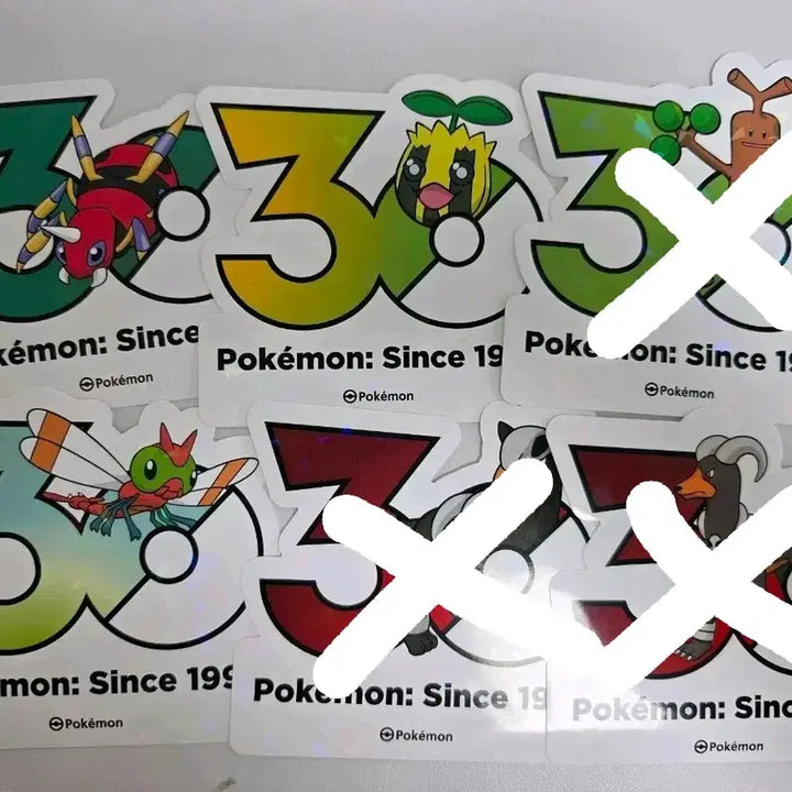[BUNJANG] Pokemon 30th Anniversary Stickers - Generation 2 (Grovyle, Numel, Poochyena, Houndoom, Ariados, Baltoy) / 포켓몬 30주년 스티커 2세대 해너츠 꼬지모 델빌 헬가 아리아도스 왕자리