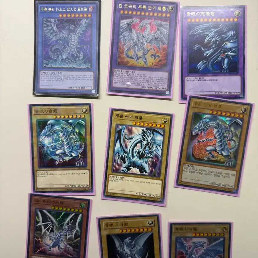[BUNJANG] Yu-Gi-Oh! Blue-Eyes White Dragon Card Collection / 유희왕 푸른 눈의 백룡 카드 모음
