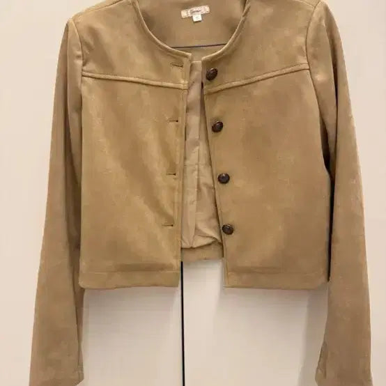 [BUNJANG] Benny Suede Jacket Light Beige S / 제니오 베니 스웨이드 자켓 라이트베이지 s