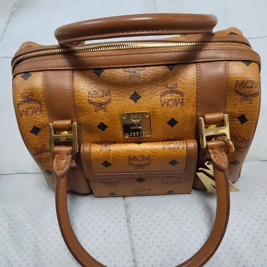 [BUNJANG] MCM Boston Bag Tote Bag Brown / MCM 보스턴백 가방 브라운