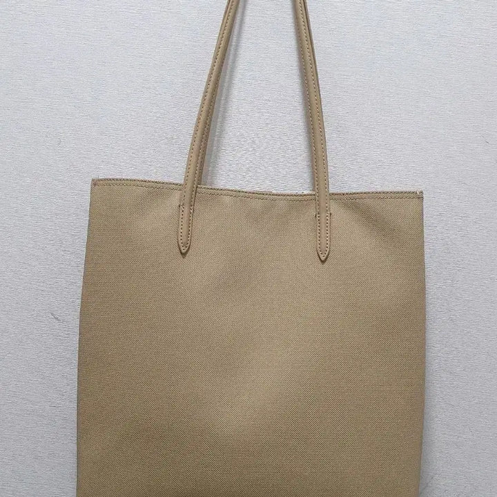 [BUNJANG] Lacoste Beige Shoulder Bag Shopper Bag / 라코스테 베이지 숄더백 쇼퍼백