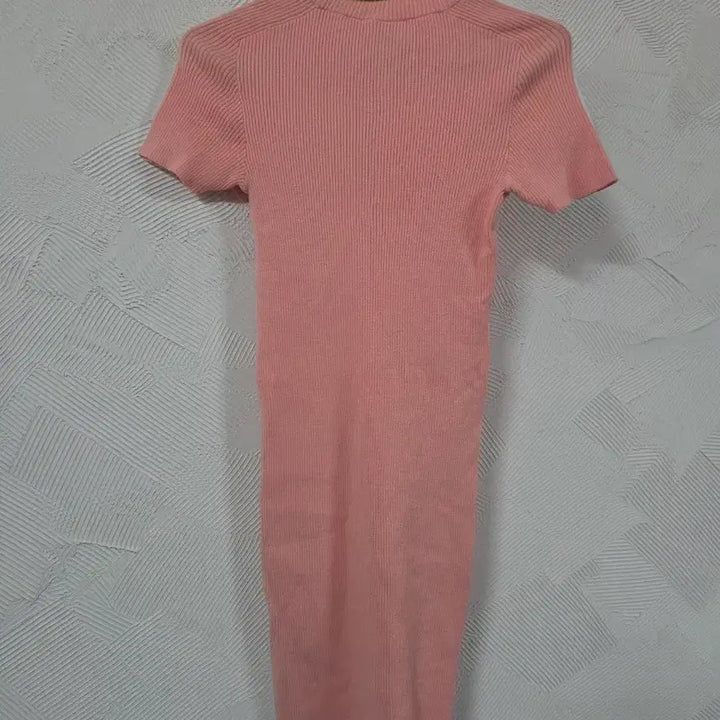 [BUNJANG] Adidas 3-Stripes Pink Ribbed Short Sleeve Mini Dress / 새상품 아디다스 삼선 핑크 립 반팔 원피스