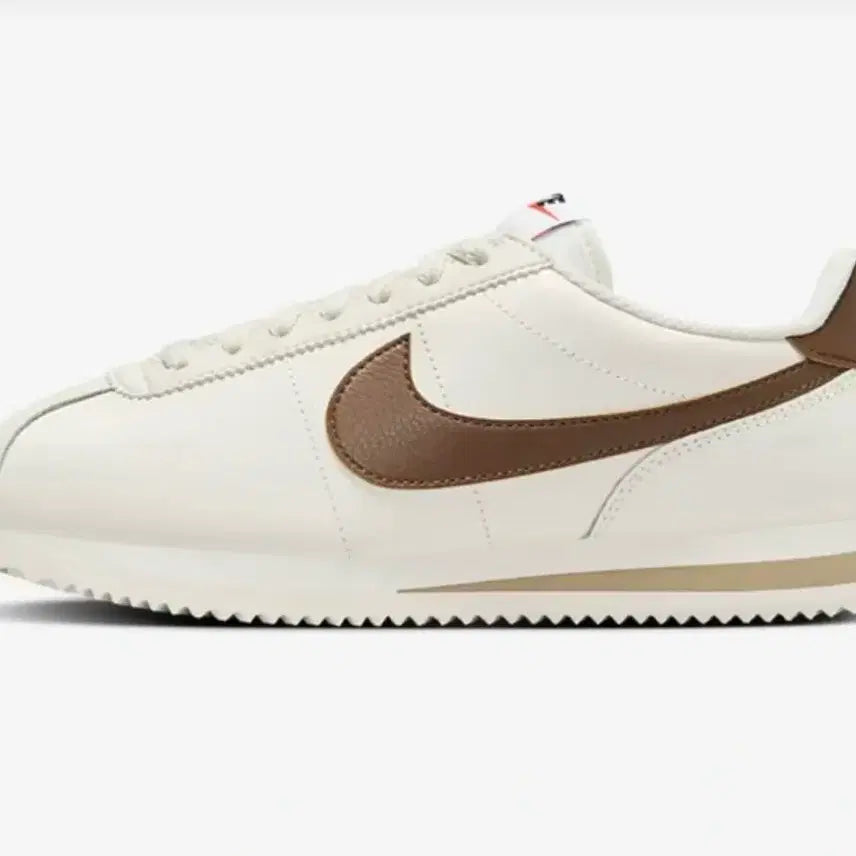 [BUNJANG] Nike Cortez White Brown Sneakers / 나이키 코르테즈 흰갈 흰색 브라운 운동화