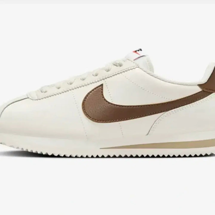 [BUNJANG] Nike Cortez White Brown Sneakers / 나이키 코르테즈 흰갈 흰색 브라운 운동화