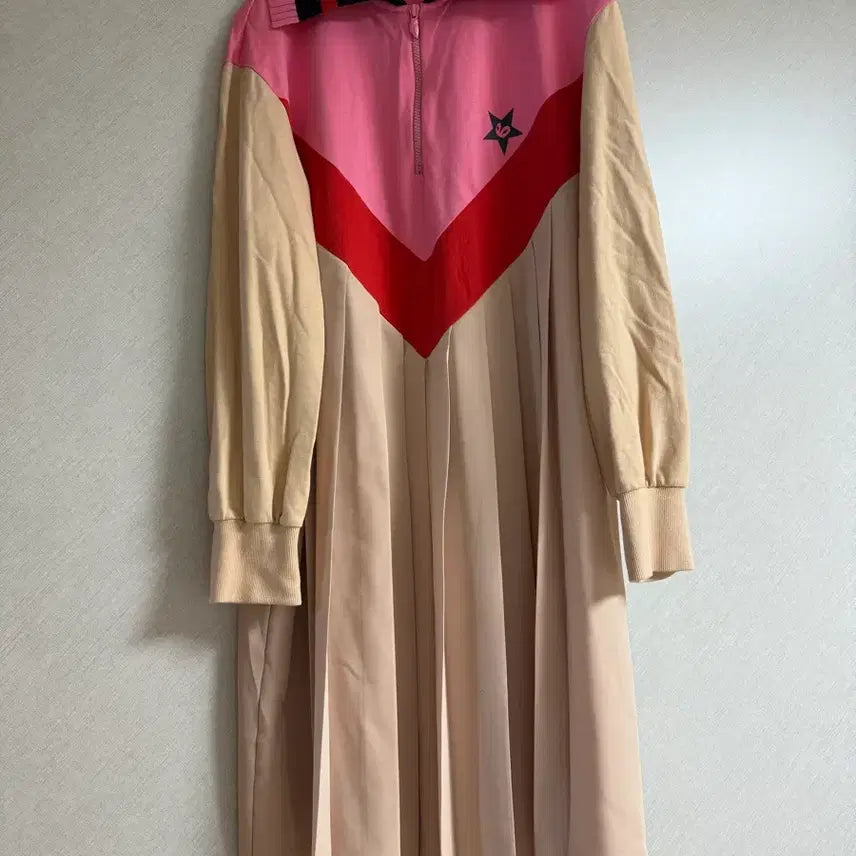 [BUNJANG] Lucky Chouette Pleated Zip-Up Dress / 럭키슈에뜨 플리츠원피스 38사이즈