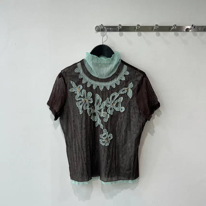[BUNJANG] Oriental See-through Top / 오리엔탈 시스루 탑