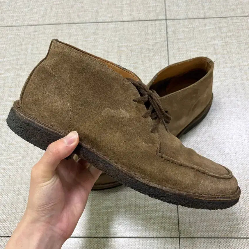 [BUNJANG] Drakes Crosby Moc Toe Boots Tobacco Suede UK 8 / 드레익스 목토 타바코 uk8