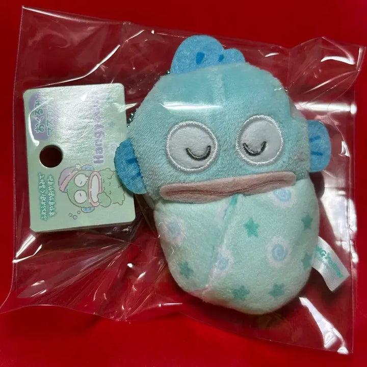 [BUNJANG] Sanrio Hodaka Mascot Keychain Plush Hangyodon / 산리오 포대기 마스코트 키홀더 인형키링 한교동