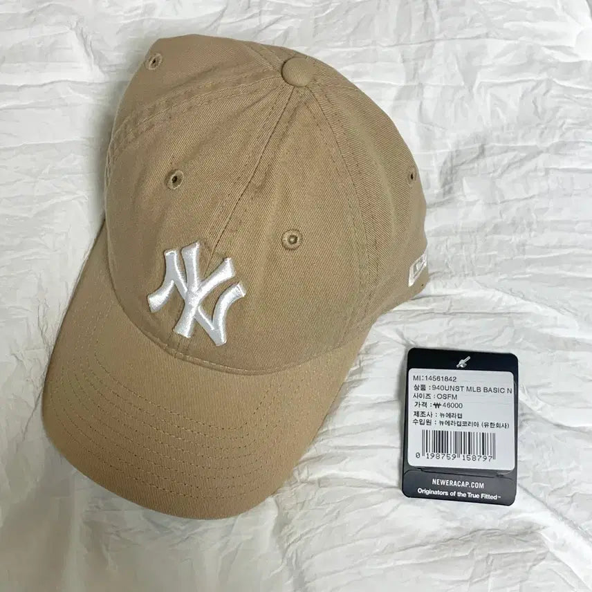 [BUNJANG] MLB New York Yankees Basic Unstructured Ball Cap Camel / MLB 뉴욕 양키스 베이직 언스트럭쳐 볼캡 카멜