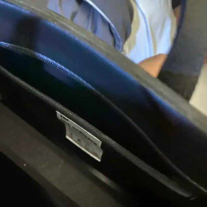[BUNJANG] Black Leather Briefcase / 블랙 레더 서류 가방