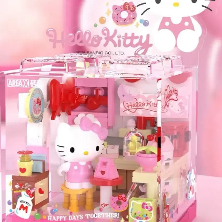 [BUNJANG] Toptoy Sanrio Miniature Box House Building Blocks Hello Kitty / 탑토이 산리오 미니어처 박스 하우스 블록 헬로키티