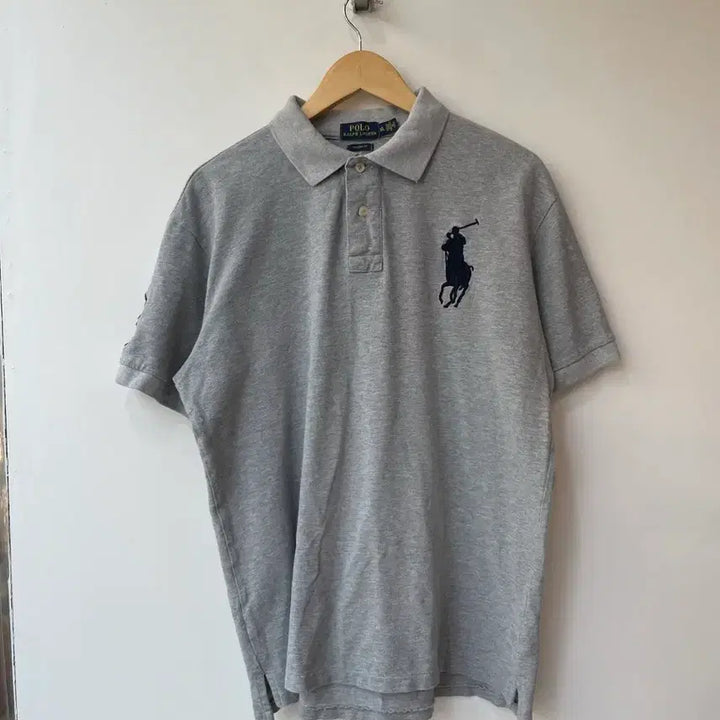 [BUNJANG] Polo Ralph Lauren Grey Short Sleeve Polo Shirt XL / 폴로랄프로렌 회색 반팔 카라티 XL