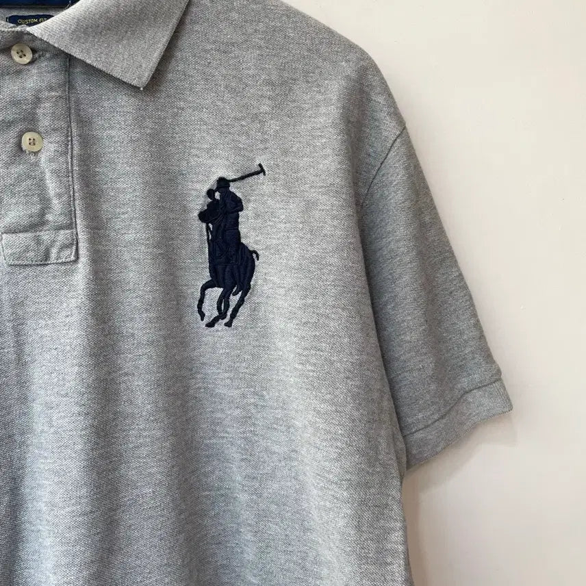 [BUNJANG] Polo Ralph Lauren Grey Short Sleeve Polo Shirt XL / 폴로랄프로렌 회색 반팔 카라티 XL