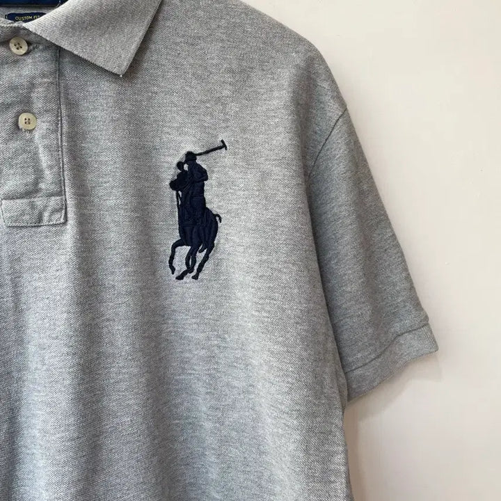 [BUNJANG] Polo Ralph Lauren Grey Short Sleeve Polo Shirt XL / 폴로랄프로렌 회색 반팔 카라티 XL