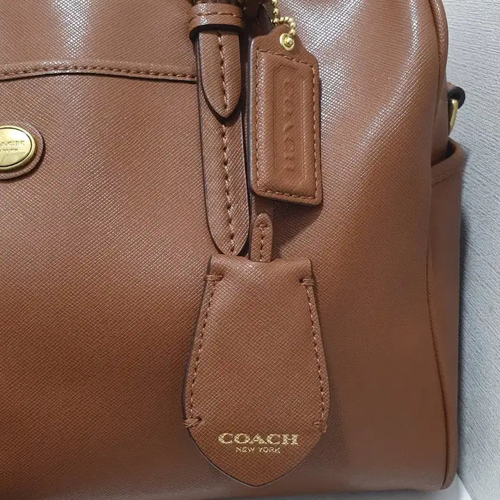 [BUNJANG] Coach Brown Leather Tote Bag / 코치 브라운 가죽 토트백