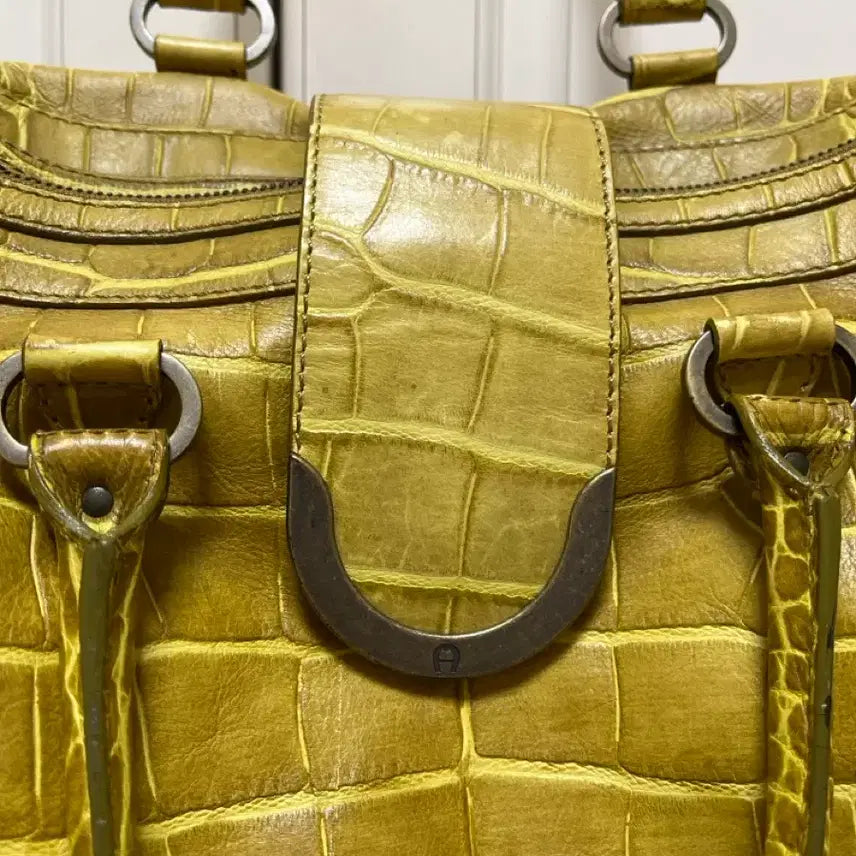 [BUNJANG] Aigner Yellow Tote Bag / Aigner 옐로우 토트백