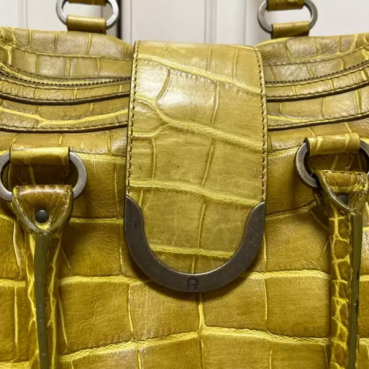[BUNJANG] Aigner Yellow Tote Bag / Aigner 옐로우 토트백