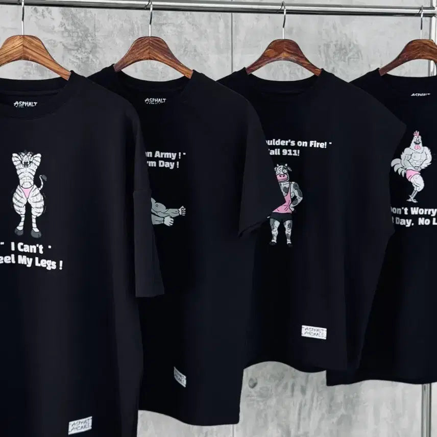[BUNJANG] Asphalt Animals Graphic T-Shirt &amp; Tank Top Collection / 인플루언서 착용 새상품 티셔츠 재고정리합니다.