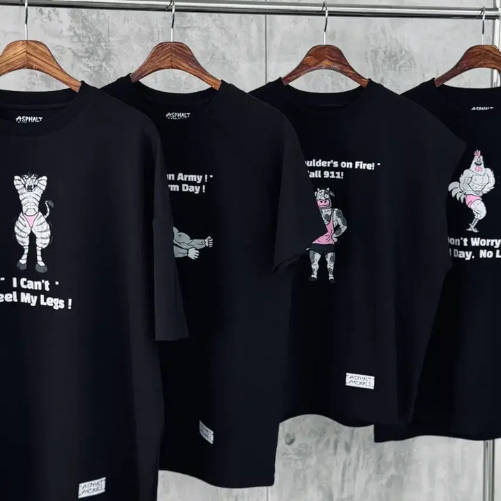 [BUNJANG] Asphalt Animals Graphic T-Shirt &amp; Tank Top Collection / 인플루언서 착용 새상품 티셔츠 재고정리합니다.