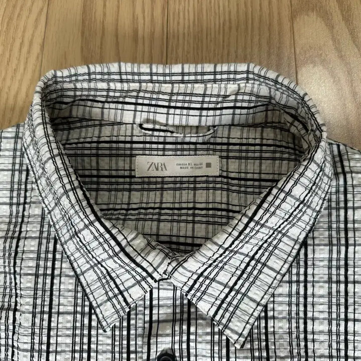 [BUNJANG] ZARA Seersucker Shirt XL / <미착용 새상품> ZARA 자라 시어서커 셔츠, XL