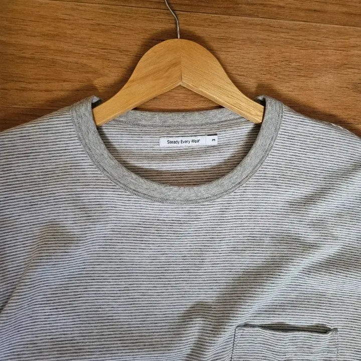 [BUNJANG] Steadyverywhere Stripe Long Sleeve T-Shirt / 스테디에브리웨어 스트라이프 긴팔 티셔츠