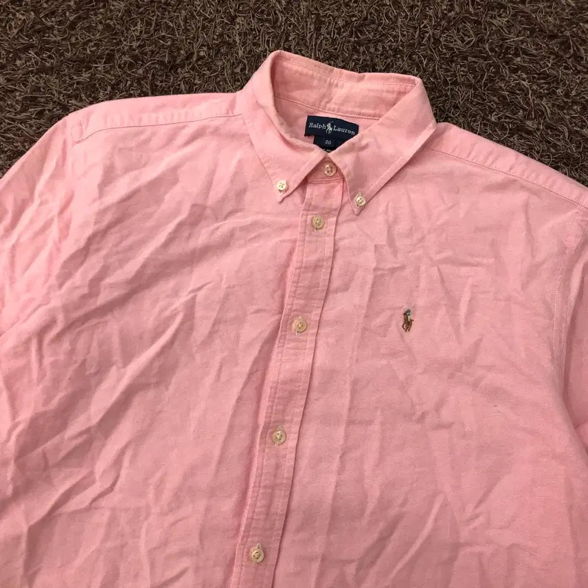 [BUNJANG] Polo Ralph Lauren Girls Pink Shirt / 20 폴로 랄프로렌 걸즈 핑크 셔츠