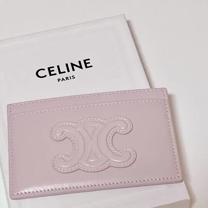 [BUNJANG] Celine Triomphe Card Holder Lavender / 셀린느 트리옹프 카드지갑 판매 및 탄색상으로 교환