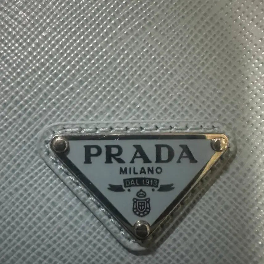 [BUNJANG] Prada Saffiano Wallet Sky Blue / 프라다 사피아노 반지갑 스카이블루