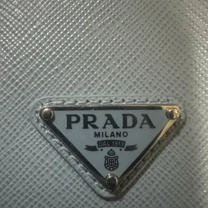 [BUNJANG] Prada Saffiano Wallet Sky Blue / 프라다 사피아노 반지갑 스카이블루
