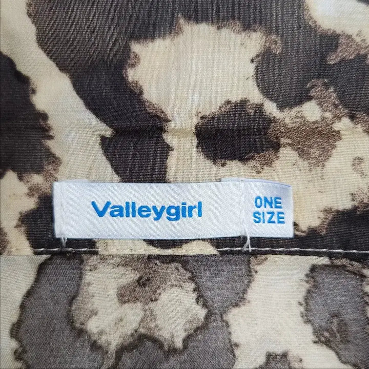 [BUNJANG] Valleygirl Leopard Pattern Short Sleeve Blouse / 25년 Valleygirl 레오파드 패턴 반팔 셔츠 블라우스 Free