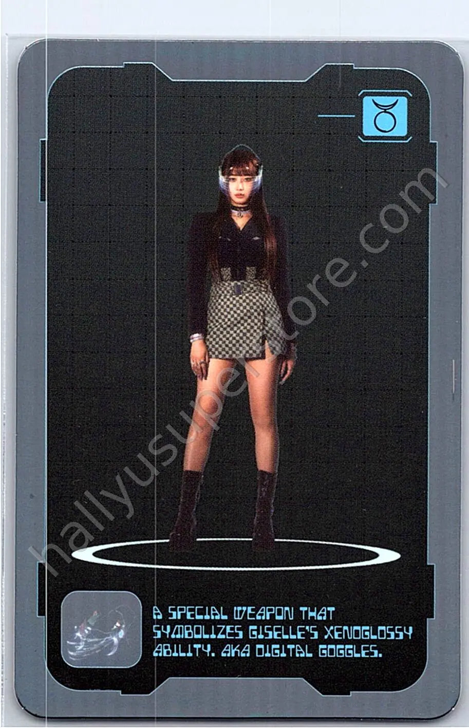 aespa - Giselle - Girls album photocard character card holographic (hologram) kwangya version