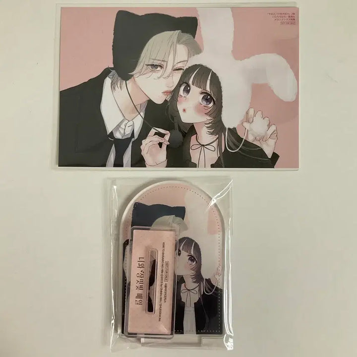 [BUNJANG] You and Rose-Tinted Everyday Goods Postcard + Acrylic Set / 너와 장밋빛 매일 굿즈 엽서 + 아크릴