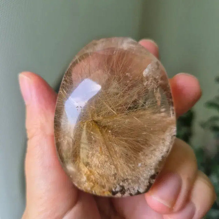 [BUNJANG] Star Golden Rutilated Quartz Large Rough Stone / 초고퀄! 스타 골든루틸 가든쿼츠 대형 원석 광물 보석 침수정 금침