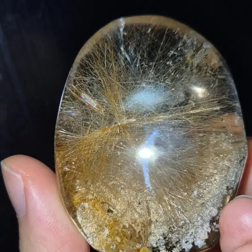 [BUNJANG] Star Golden Rutilated Quartz Large Rough Stone / 초고퀄! 스타 골든루틸 가든쿼츠 대형 원석 광물 보석 침수정 금침