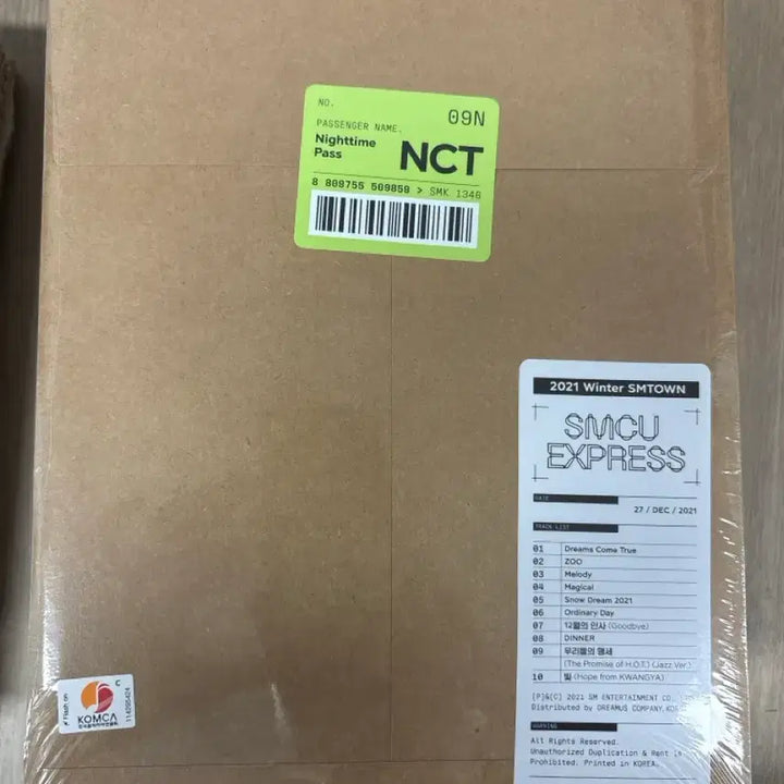 [BUNJANG] NCT Nighttime SMTOWN 2021 Winter Album (Sealed) / NCT 나이트타임 SMTOWN 2021 Winter 앨범 (미개봉)