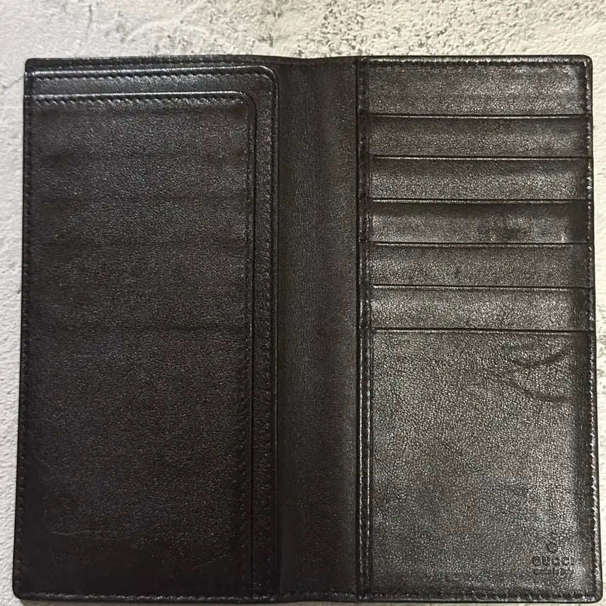 [BUNJANG] Gucci GG Logo Long Wallet Black / 구찌 GG 로고 장지갑 블랙