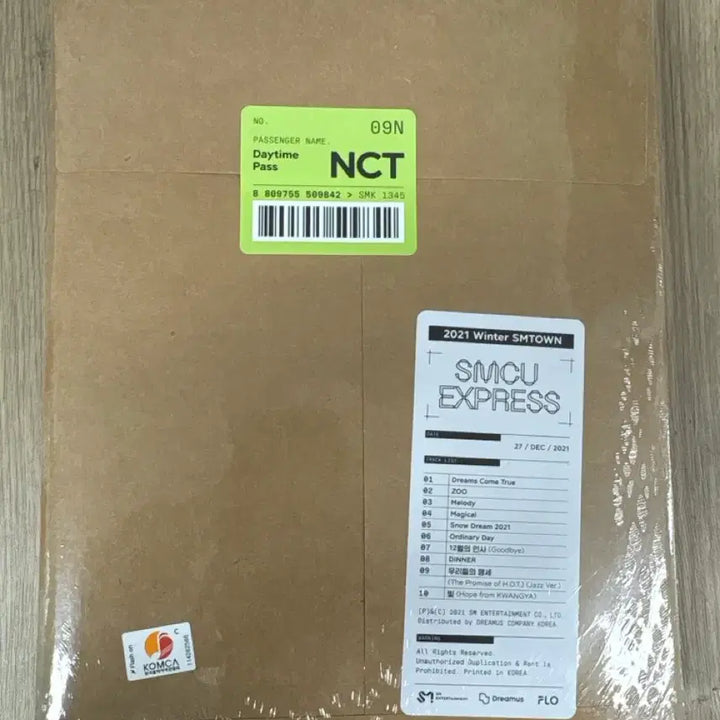 [BUNJANG] NCT Daytime 2021 Winter SMTOWN Album / NCT 데이타임 SMTOWN 2021 Winter SMTOWN