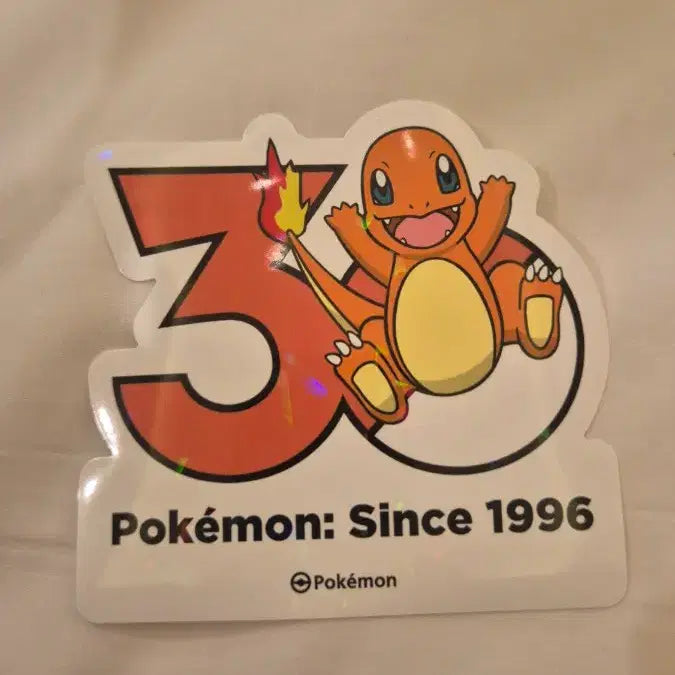 [BUNJANG] Pokemon 30th Anniversary Sticker Charmander / 포켓몬 30주년 스티커 파이리
