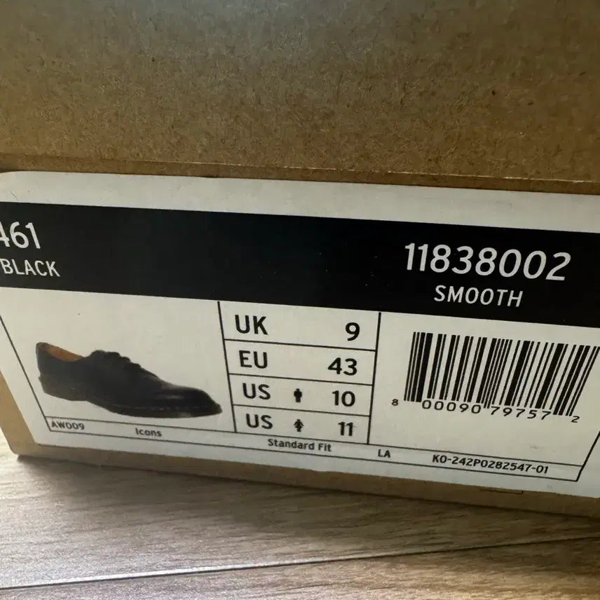 [BUNJANG] Dr. Martens 1461 Smooth Leather Oxford Shoes / 닥터마틴 1461 스무스 280