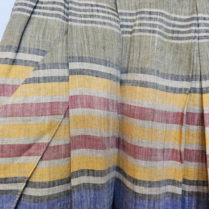 [BUNJANG] Christian Dior Linen Striped Skirt / Christian Dior  디올  린넨  스커트
