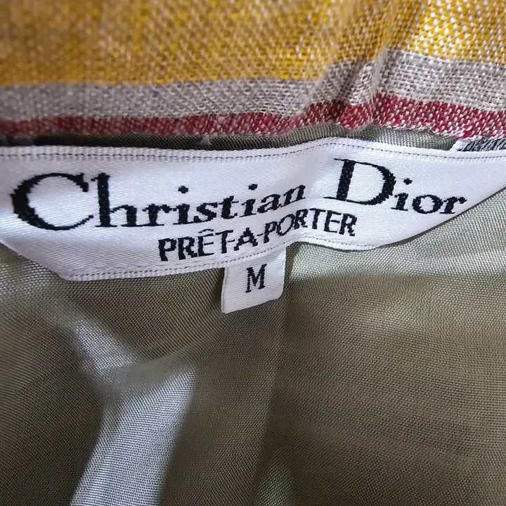 [BUNJANG] Christian Dior Linen Striped Skirt / Christian Dior  디올  린넨  스커트