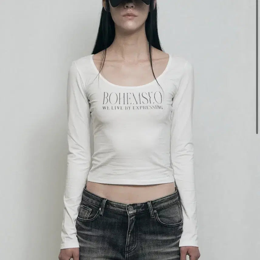 [BUNJANG] Bohemian Seoul Pale Printed Long Sleeve M / 보헤미안서울 보헴서 페일 프린티드 롱슬리브 M