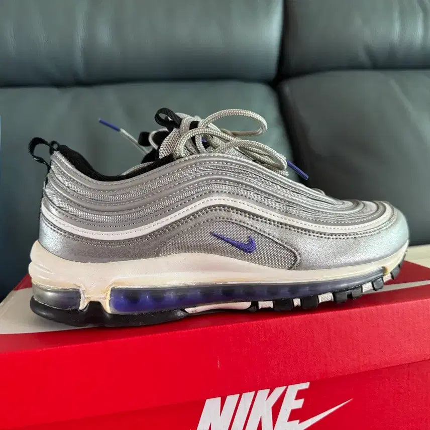 [BUNJANG] Nike Air Max 97 Silver/Purple Size 260 / 나이키 맥스97 실버 / 퍼플 컬러 260 사이즈 판매합니다